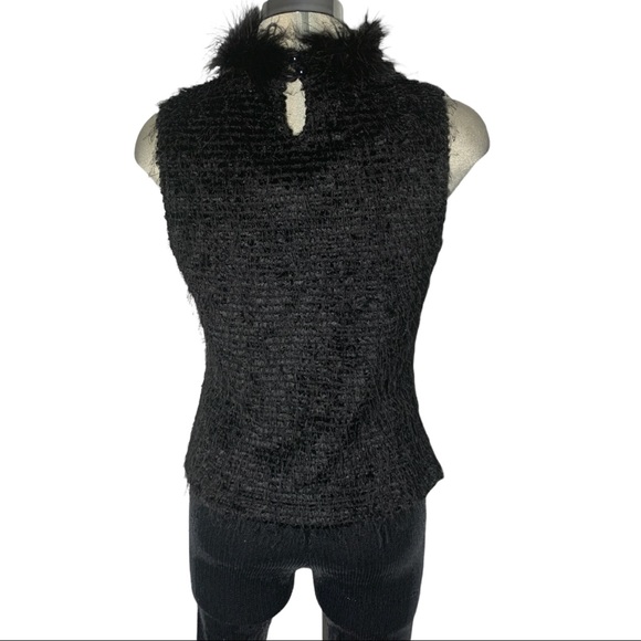Black Fency Top Sleeveless Size M - Picture 2 of 16